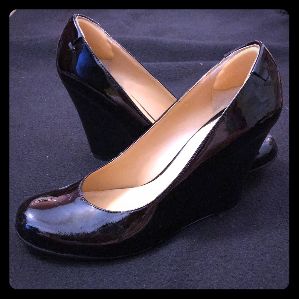 Nine West Patent Leather Wedges